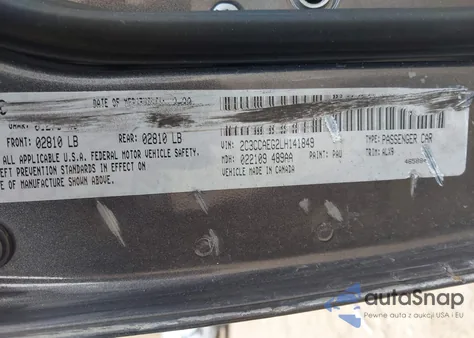 2020 Chrysler 300 Limited из США, поврежденный, VIN 2C3CCAEG2LH141849